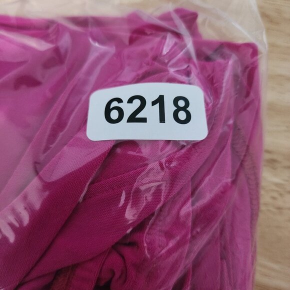 Fashion Nova Elegantly Fab Off Shoulders Maxi Dress High Slit "Magenta" Size L - Picture 12 of 12